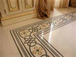 particolare pavimento art. 1019 e col. 09 bianco botticino