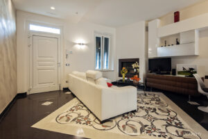 Sala monocolore nero 04 e tappeto art.3010